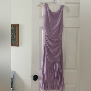 NWT Hello Molly Lilac Being Myself Midi Dress with Ruffles